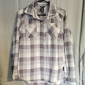Oakley Purplish/Grayish and Off White Plaid Shirt